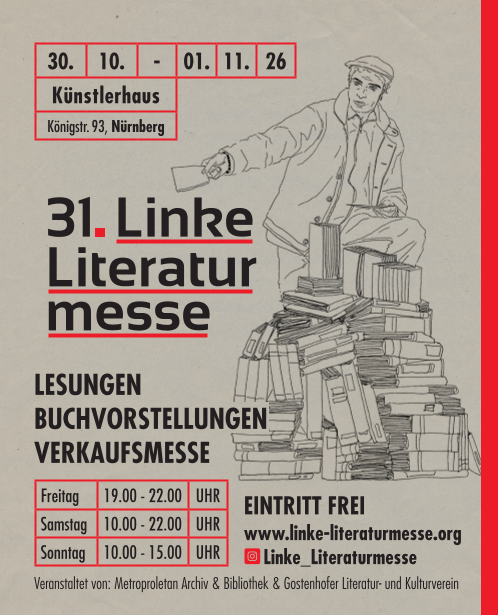 So 01.11. 31. Linke Literatur Messe